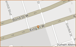 Baxters map thumbnail, 419 King St W Oshawa ON L1J 2K